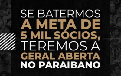 TREZE FUTEBOL CLUBE LANÇA DESAFIO PARA A TORCIDA ALVINEGRA E PROMETE ABRIR OS PORTÕES DO AMIGÃO!