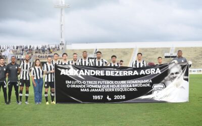 Em memória de Alexandre Agra, Treze homenageia ex-diretor marcado pela paixão ao clube